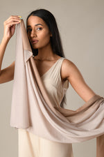Ombre' Scarves in Brown & Beige