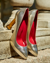 Roman Silver With Chrome Heels