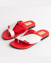 Leather Sandals in Red