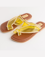Clear Strap Sandals in Yellow