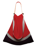 Large Daily Stripe Bag Cross in Red