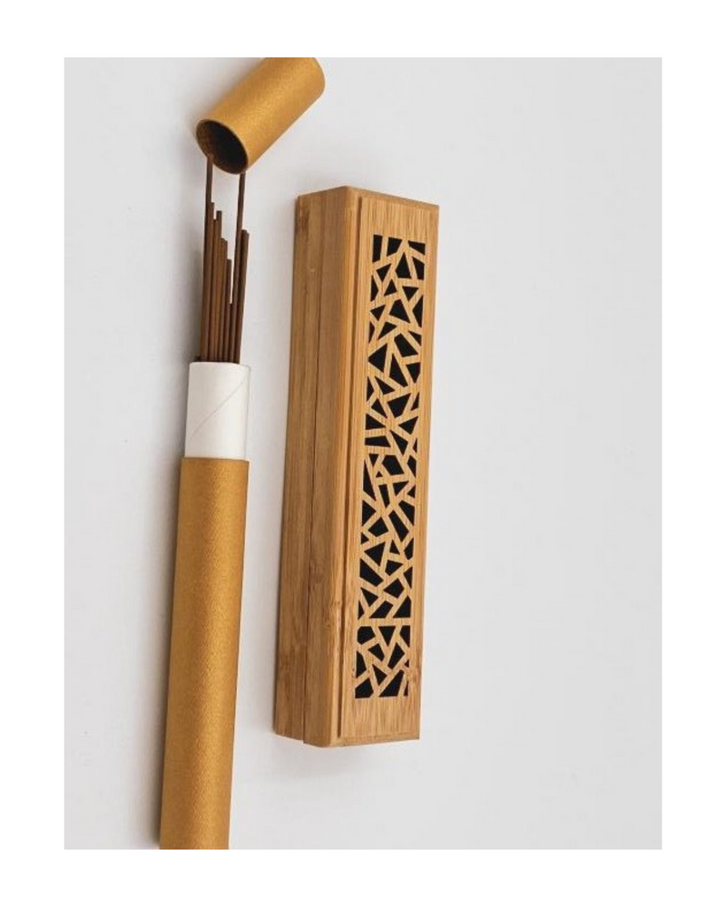 Incense Stick Burner in Wood Brown