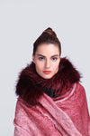 Timeless Cashmere Wrap Shawl with Fur