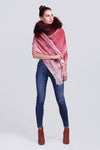 Timeless Cashmere Wrap Shawl with Fur
